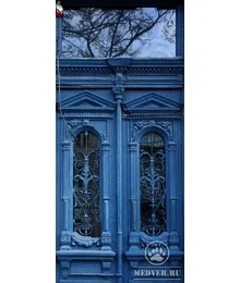 Синяя входная дверь - 1