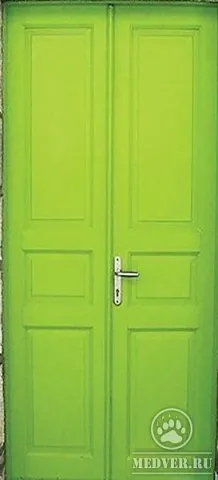 Металлическая дверь из массива сосны-26