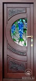 Декоративная витражная дверь-53